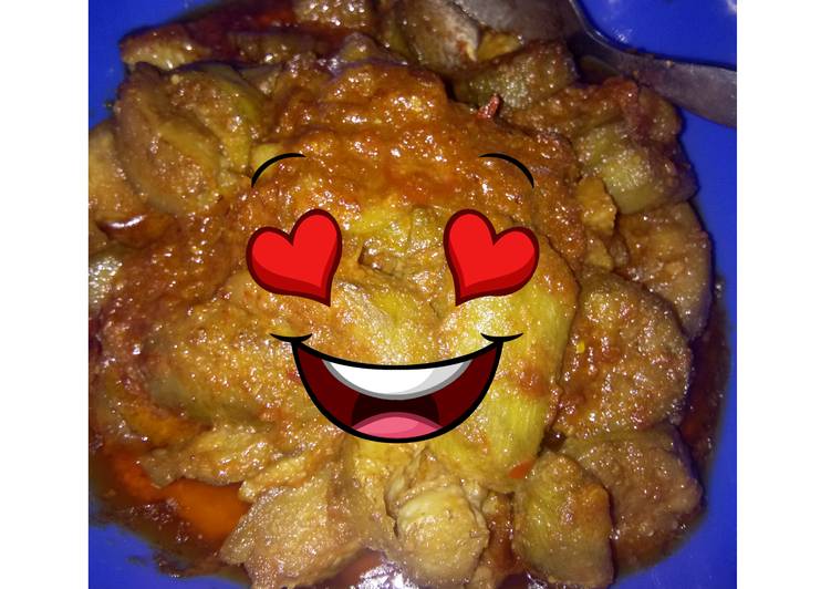 Terong ungu bumbu kacang
