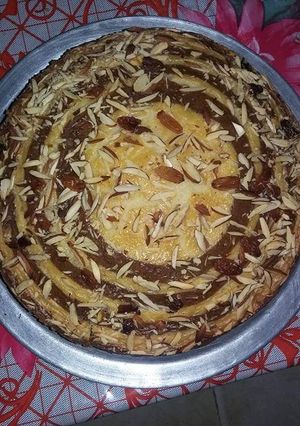 A picture of Zebra cake.