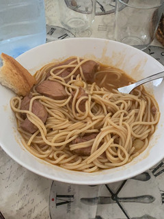 Una foto de Massa (pasta con pollo)