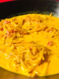 Mungóbabcsíra curry recept fotója