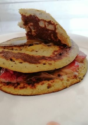 Una foto de Hotcakes de avena