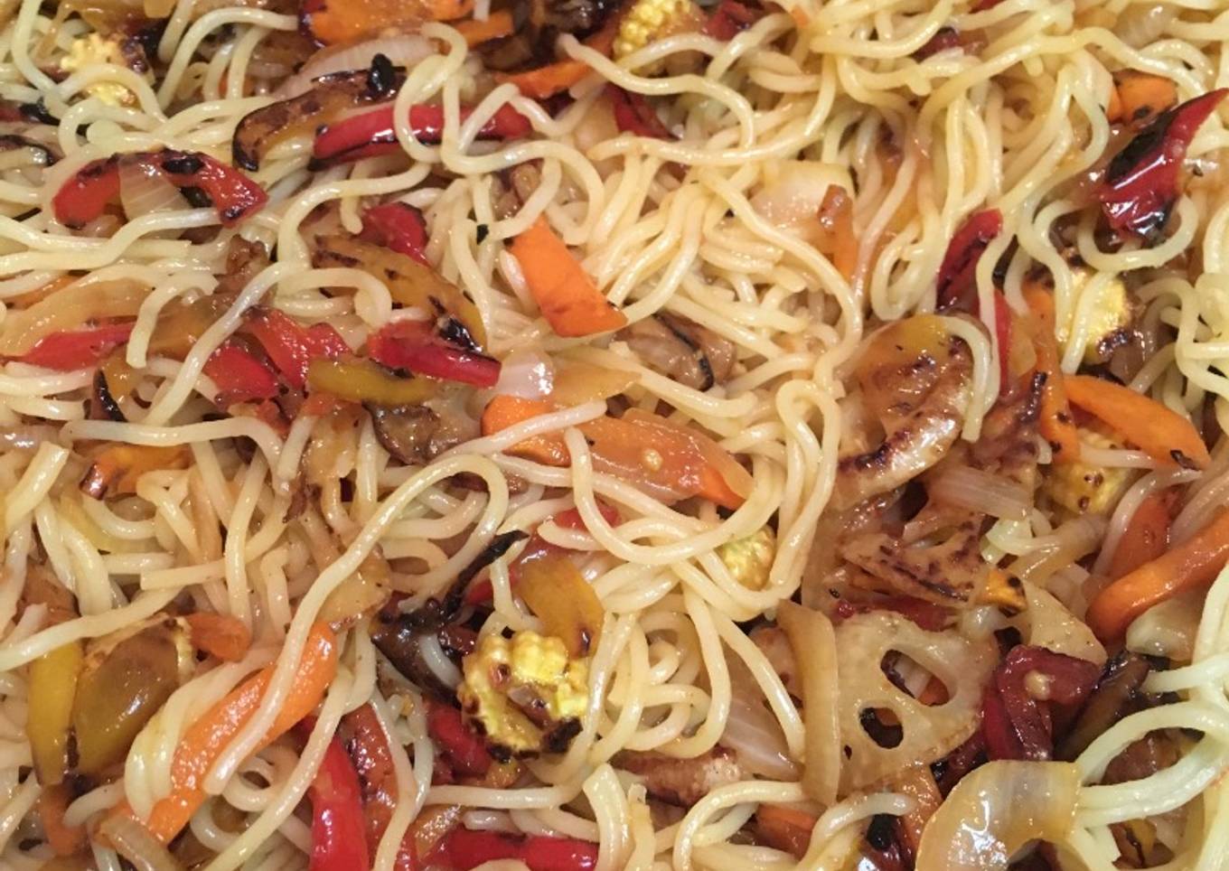 Vegetable Soba (Japanese style noodles)