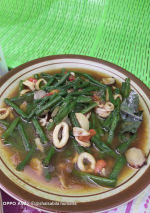 Foto resep Tumis cumi kacang panjang