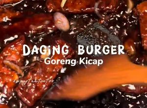 Gambar Daging Burger Goreng Kicap