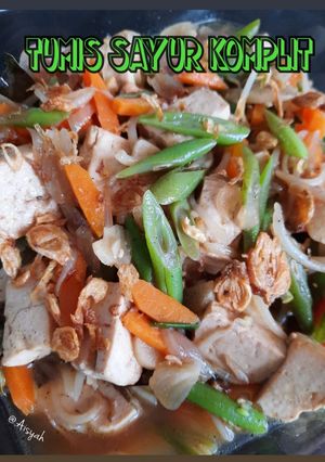 Foto resep Tumis sayur komplit