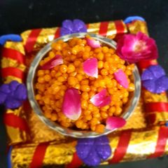 A picture of Meethi Boondi.
