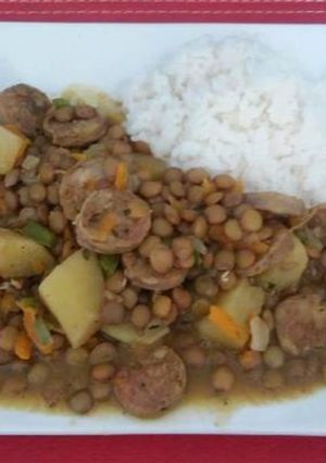 Una foto de Lentejas con Arroz