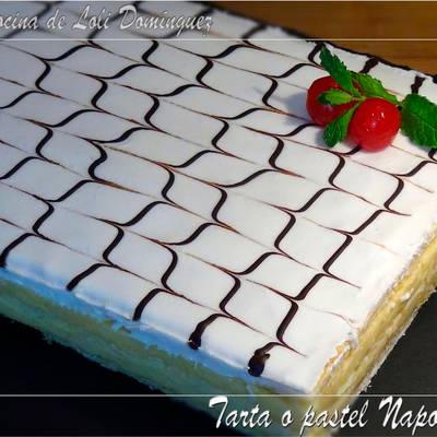 Tarta o pastel Milhojas Napoleón Receta de lolidominguezjimenez- Cookpad