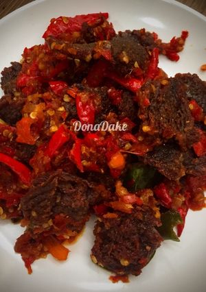Foto resep Dendeng batokok lado merah