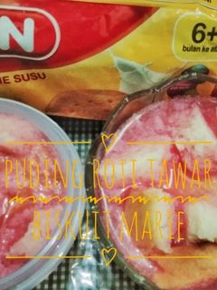 Foto resep Puding Roti Tawar biskuit Marie SUN MPASI 8 bulan