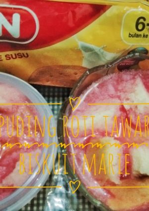 Foto resep Puding Roti Tawar biskuit Marie SUN MPASI 8 bulan
