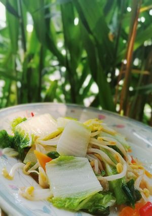Foto resep Tumis Tauge dan Sawi Putih