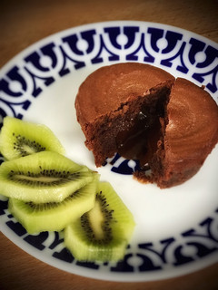 Una foto de Coulant de chocolate