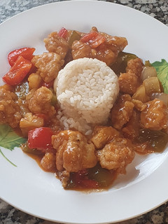 Una foto de Cerdo agridulce estilo chino