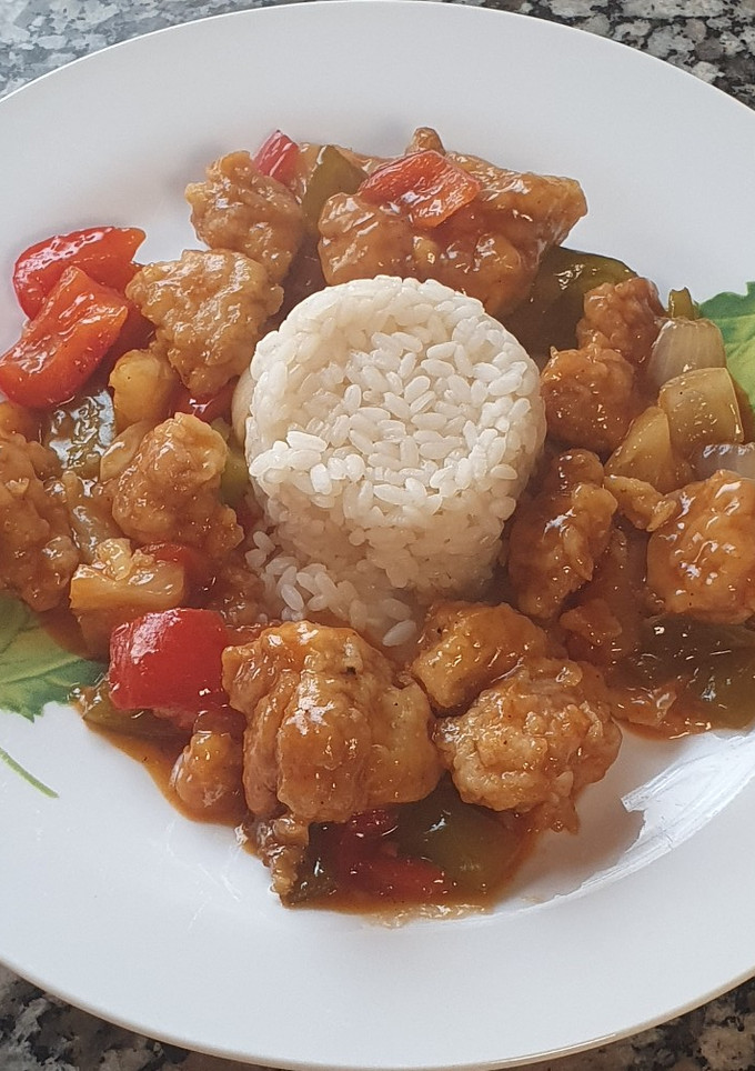 Una foto de Cerdo agridulce estilo chino