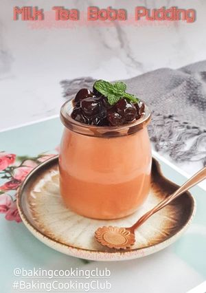 Foto resep Milk Tea Boba Pudding