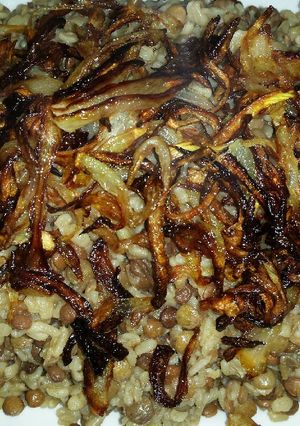 صورة لوصفة مجدرة من اطيب الاكلات رووعة ☺😋😋😋😋