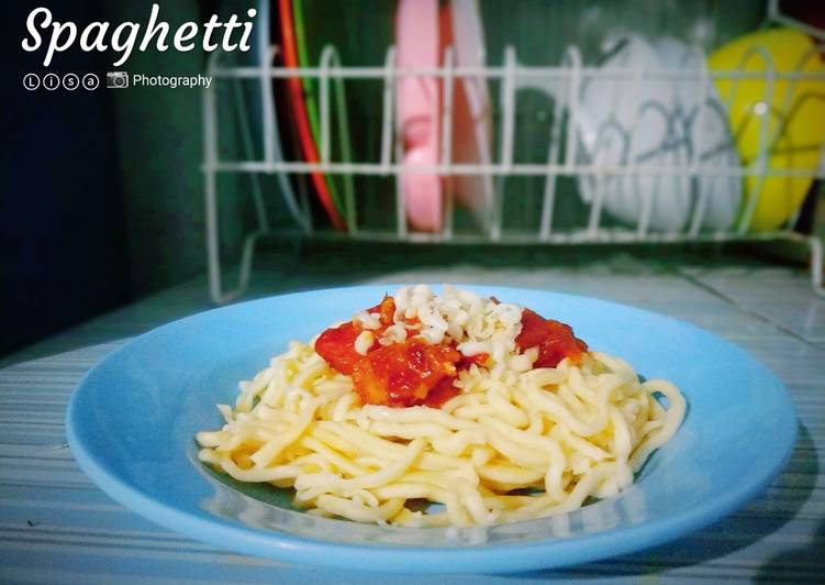 Resep Spaghetti Homemade, Enak