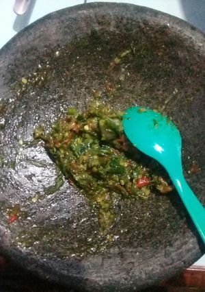 Foto resep 10.Sambal lombok ijo sederhana