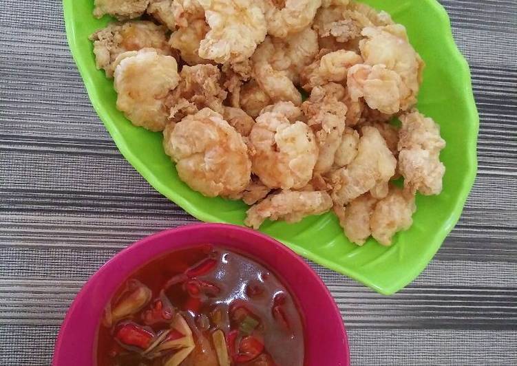 Resep Udang Goreng Tepung Saus Padang Anti Gagal