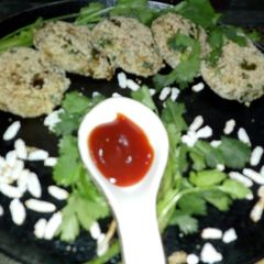 A picture of Potato kheel ki tikki.