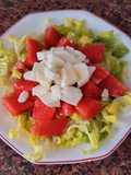 Ensalada de sandía y queso fresco