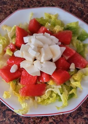 Foto principal de Ensalada de sandía y queso fresco