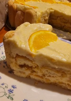 Narancsos tiramisu torta recept fotója