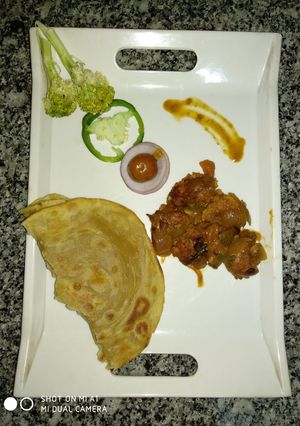 A picture of Chicken tika.