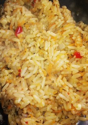 Una foto de Arroz con verdura