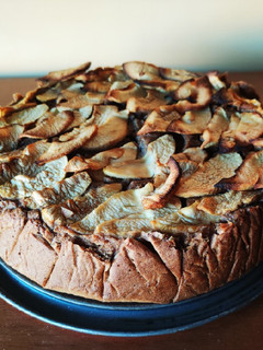 Una foto de Tarta de manzana de la tía Juana