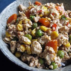 A picture of Spicy Pork & Tofu Soboro Don.