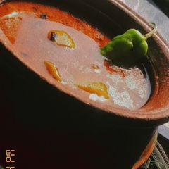 A picture of Lauki chicken ka salan.