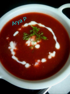 A picture of Creamy Mix vegetable soup.
