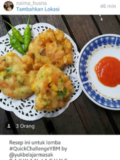 Foto resep Bakwan jagung / perkedel jagung