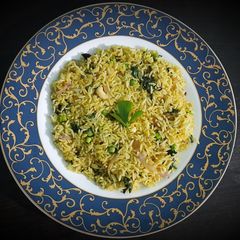 Methi pulao A picture of Methi pulao.