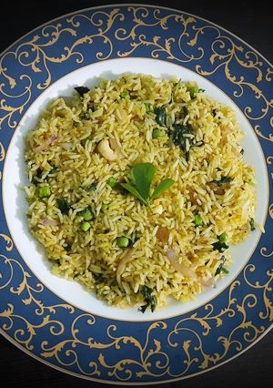 A picture of Methi pulao.