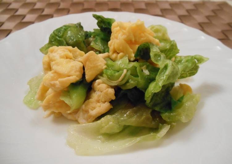 Step-by-Step Guide to Prepare Super Quick Homemade Stir-fried Lettuce with Egg