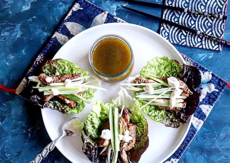 Tacos de cogollos y Pavo agridulce