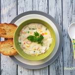 Sup Krim Simpel (Sosis & Sayuran)