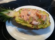 Una foto de piña rellena