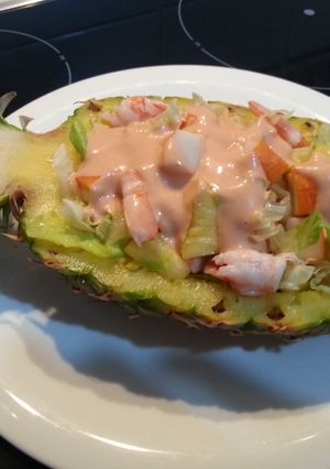 Una foto de Piña rellena