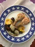 Muslos de pollo al horno, con mezcla de especias para gyros, exprés