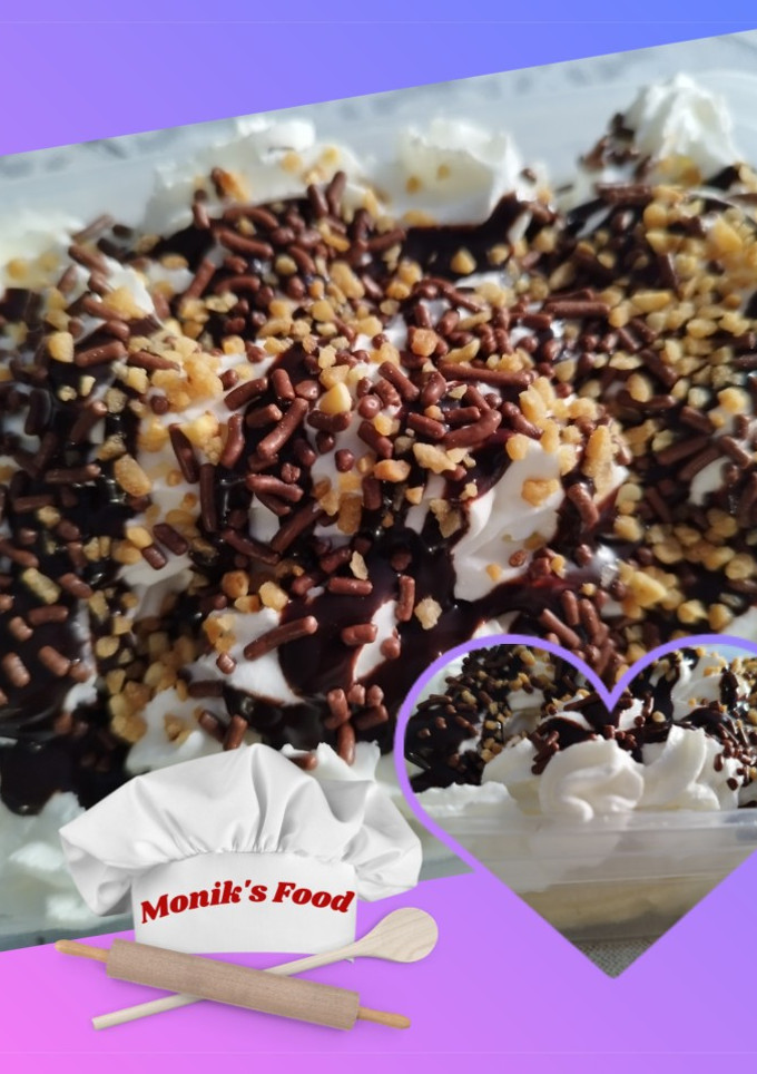 Una foto de Banana split