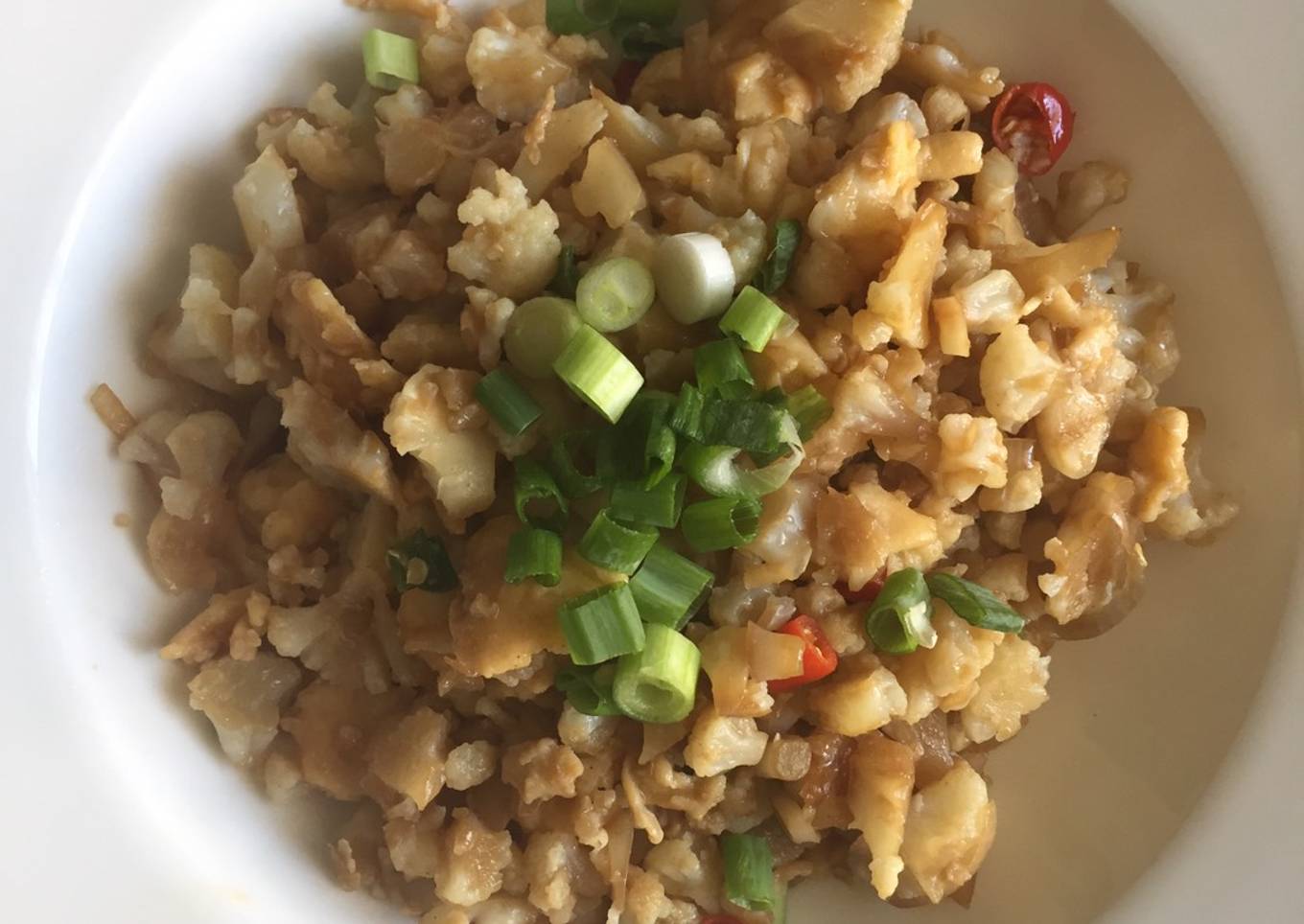 Nasi goreng kembang kol (Low Carbs)