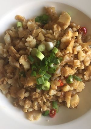 Foto resep Nasi goreng kembang kol (Low Carbs)