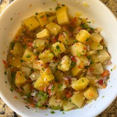 A picture of Pineapple Salsa for Chicken or Pork Chops.