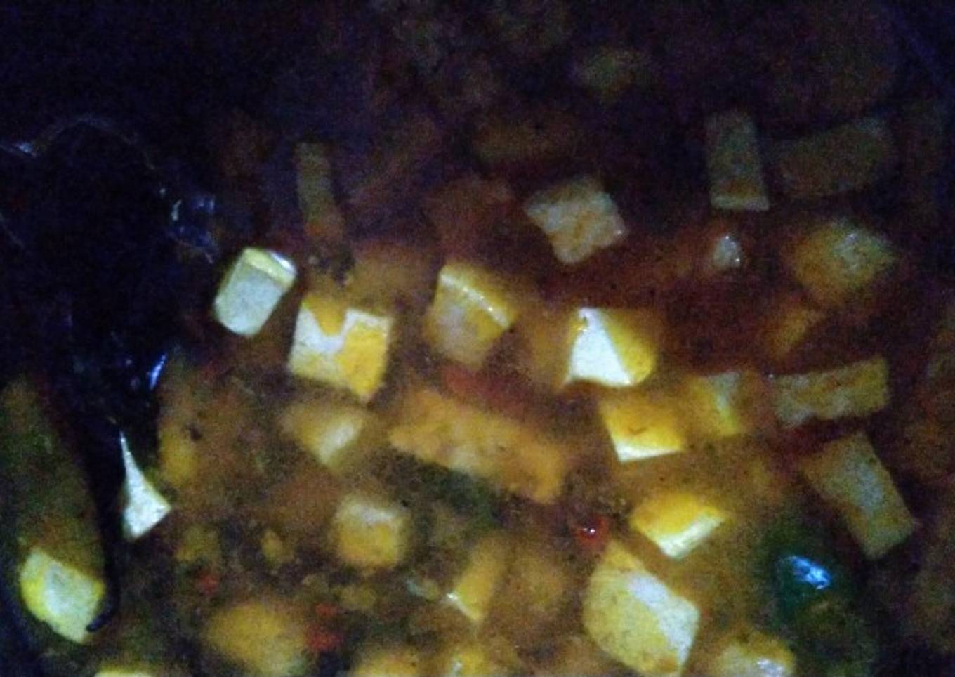 Lodeh tahu tempe tanpa santan