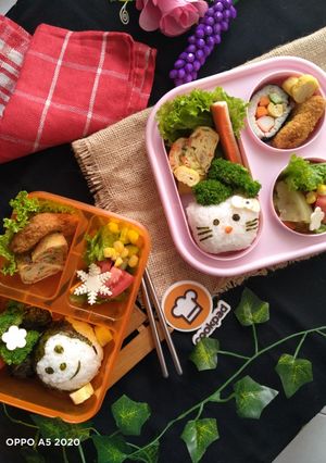 Foto resep Bento Anak karakter
