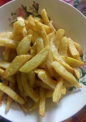 A picture of Masala fries #indiandishcontest.